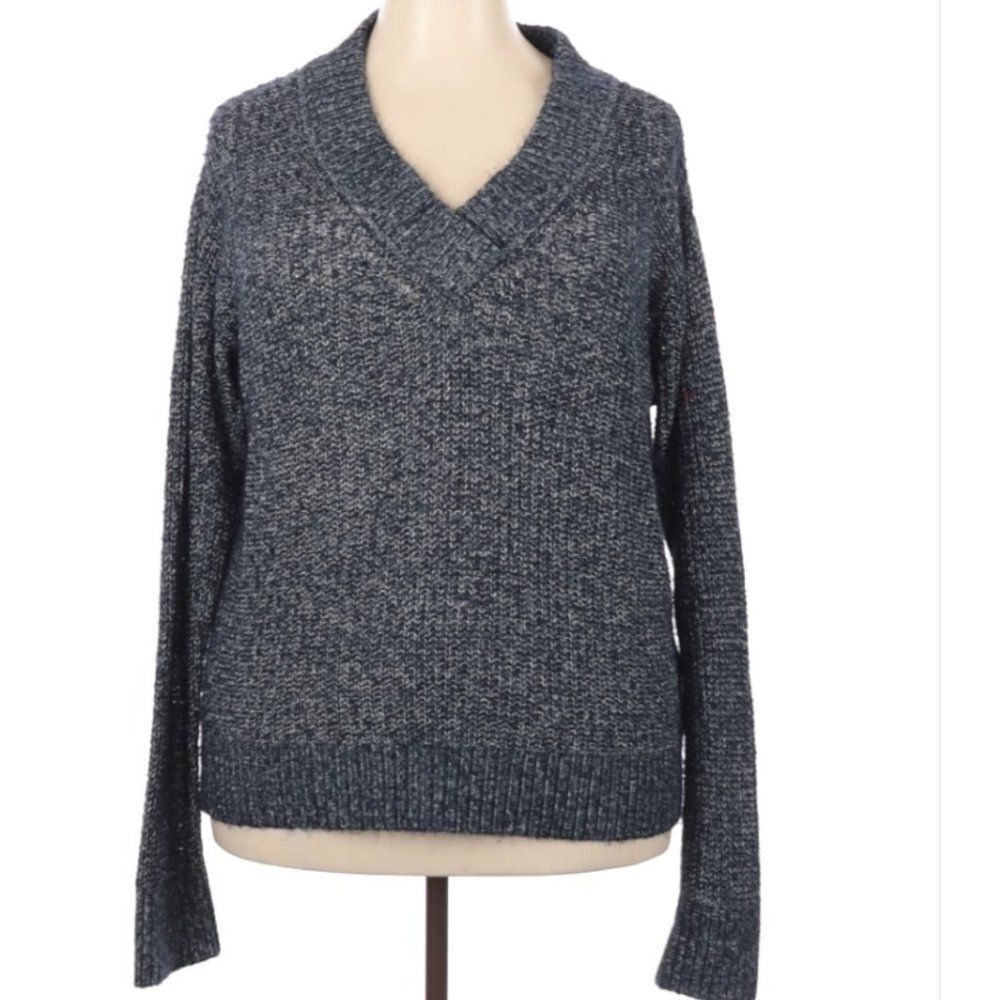 Tommy Hilfiger Blue V Neck Sweater XXL